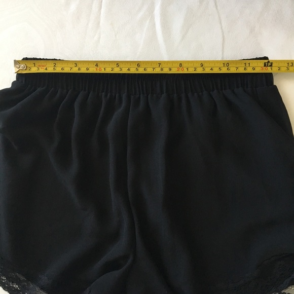 Lush Black Lace Trim Shorts - Picture 6 of 8
